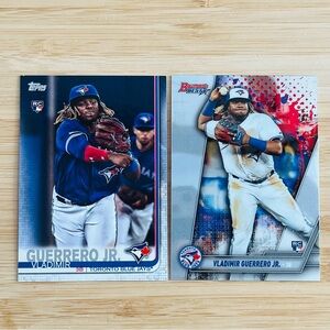 VLADIMIR GUERRERO JR 2019 Topps Update, Bowman’s Best Rookie Card RC Lot x2